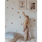 Muurstickers kinderkamer – hartjes cappuccino en blauw – afbeelding 3