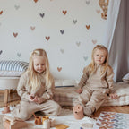 Muurstickers kinderkamer – hartjes cappuccino en blauw – afbeelding 4
