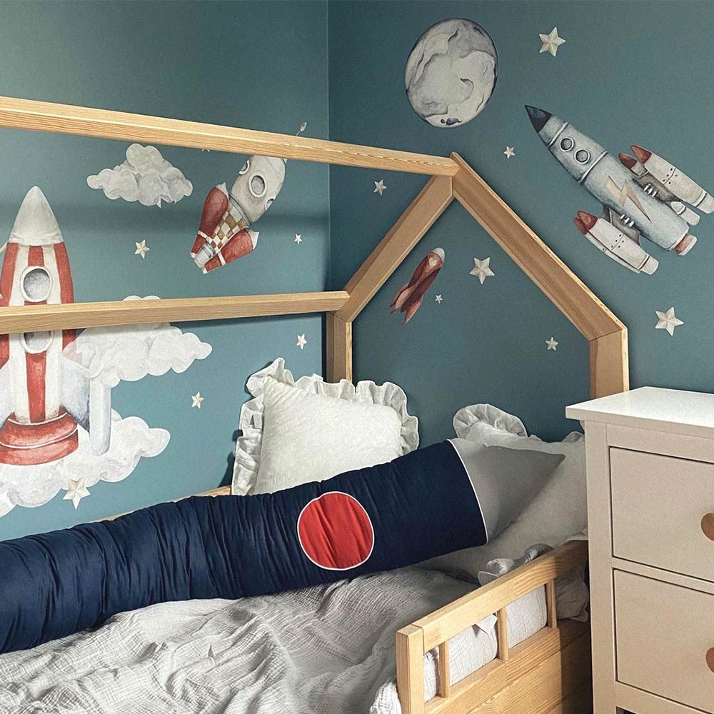 Muurstickers kinderkamer – raketten en planeten Future Sky – afbeelding 6