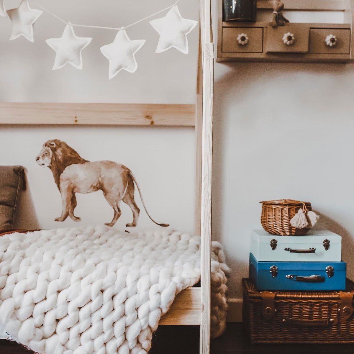 Muurstickers kinderkamer safari dieren Savanna Wonderland – afbeelding 3
