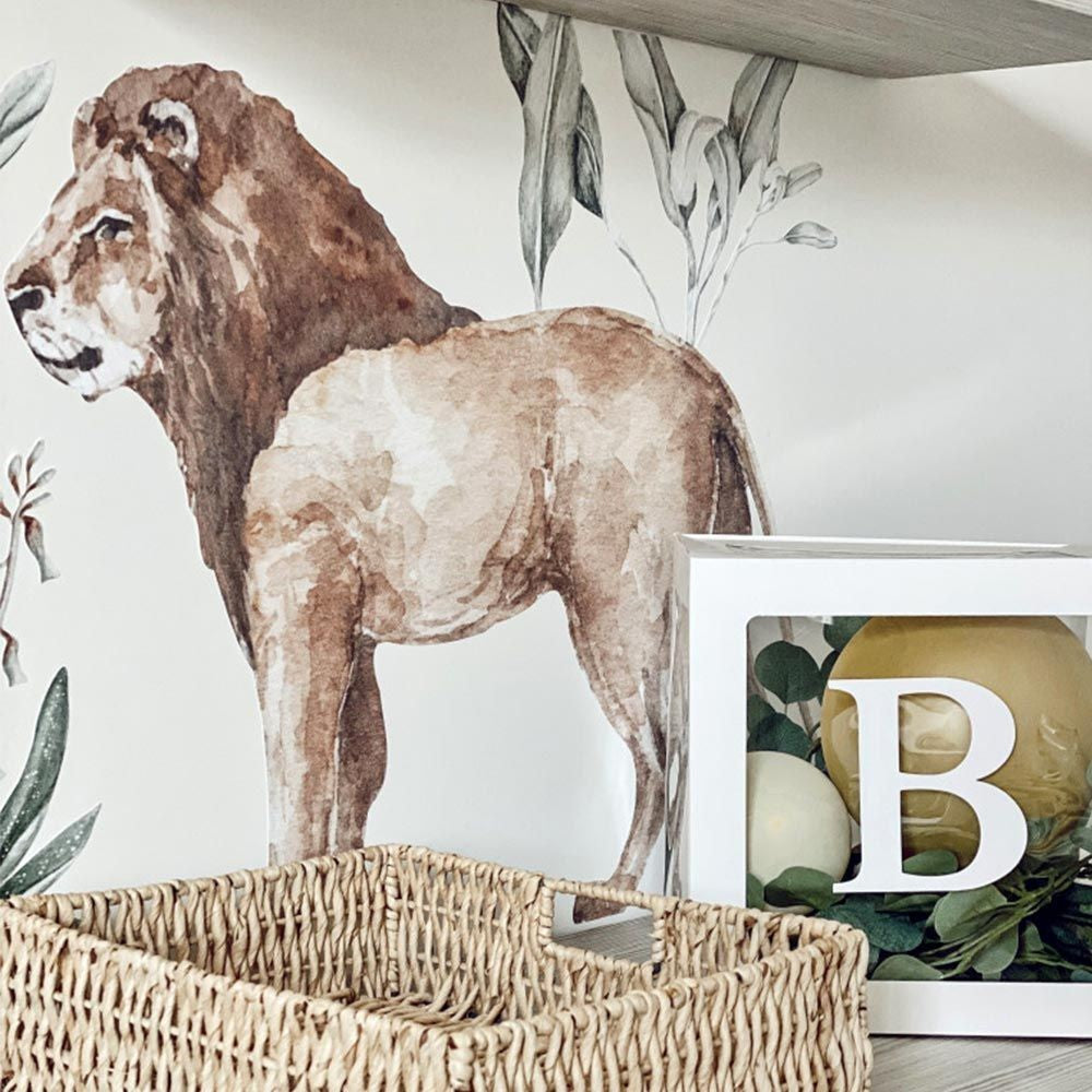 Muurstickers kinderkamer safari dieren Savanna Wonderland – afbeelding 5