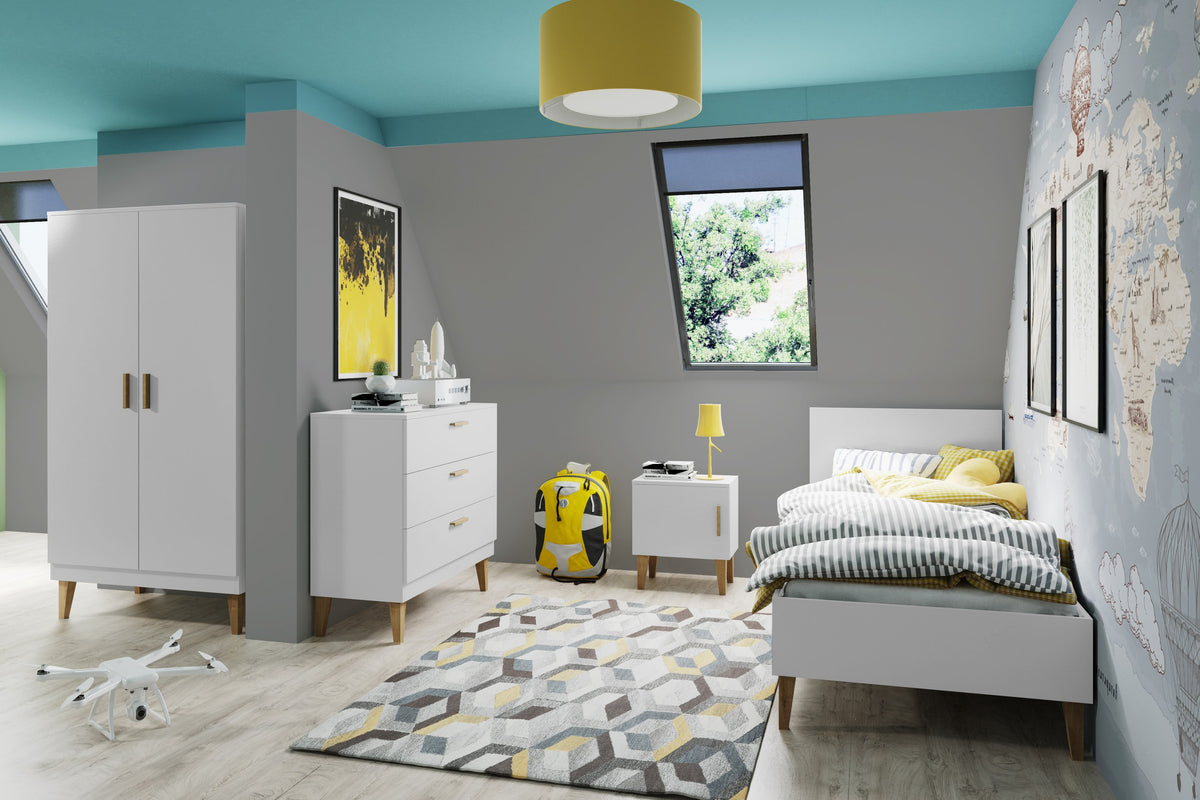 Nachtkastje kinderkamer Kubi wit – afbeelding 7