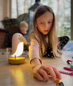 Nachtlampje met speaker vogel roze – afbeelding 3