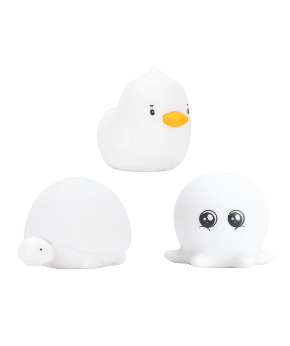 Nachtlampjes waterdicht set van 3 – eend, octopus en schildpad – afbeelding 5
