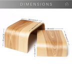 Opstapje kind hout – verstelbaar, set van 2 – afbeelding 4