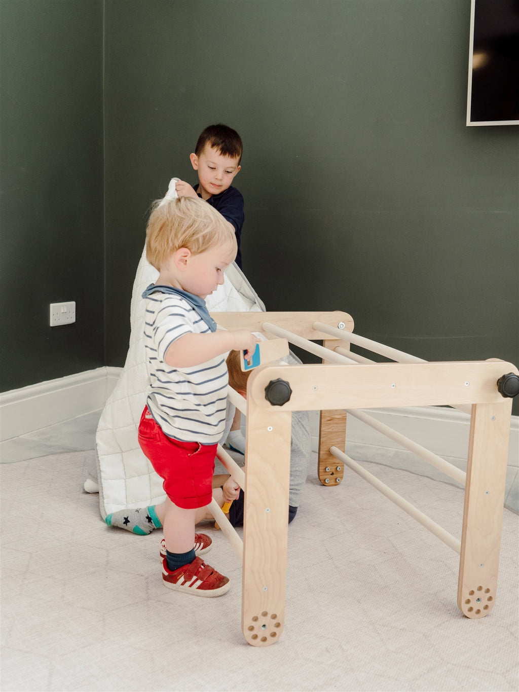 Pikler driehoek met 3 delen – klimrek en Zweedse wand – afbeelding 7