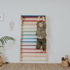 Pikler driehoek met Zweedse wand regenboog – afbeelding 2