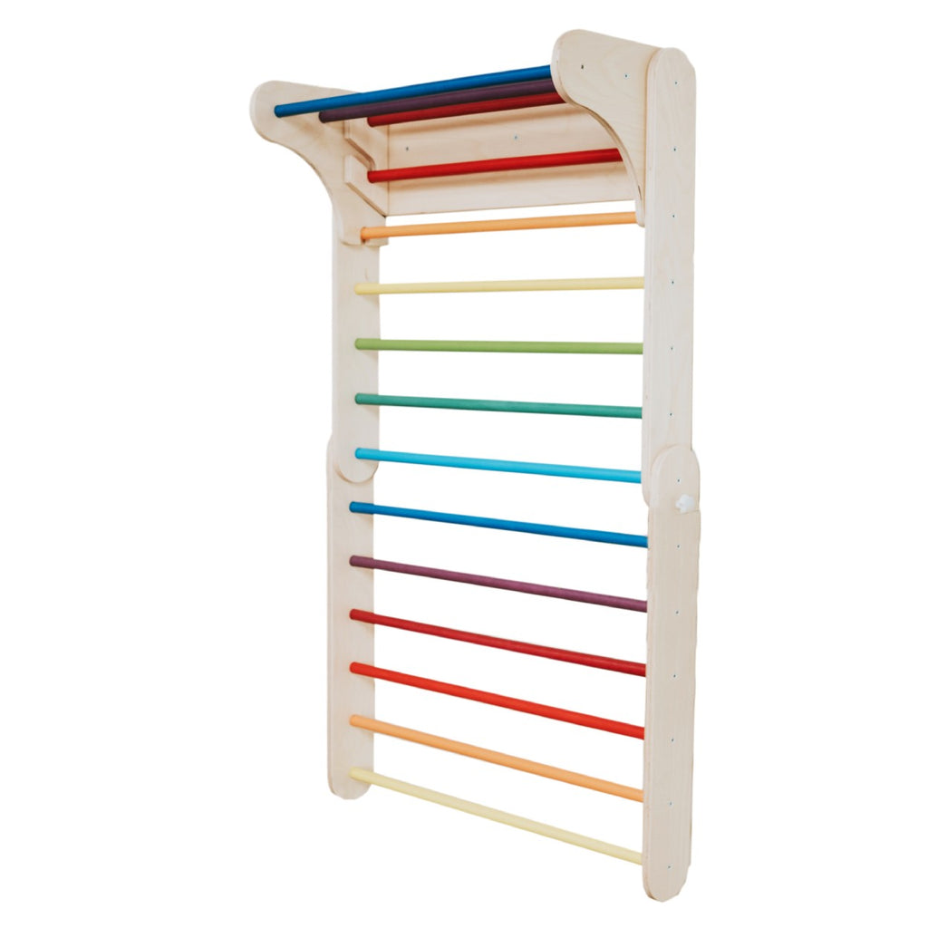 Pikler driehoek met Zweedse wand regenboog – afbeelding 8