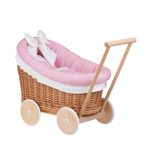 Poppenwagen Riet Luna 1330 Roze