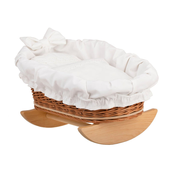 Poppenwieg Riet Mimi Wit