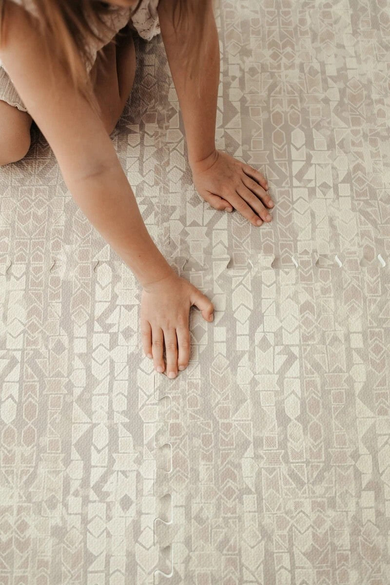 Puzzelmat baby Anya Linen – foam speelmat