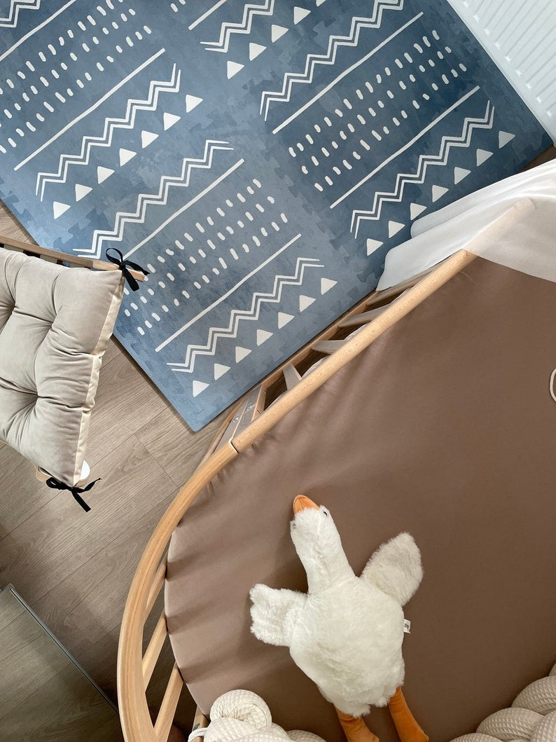 Puzzelmat baby Boho Azure – foam speelmat – afbeelding 2