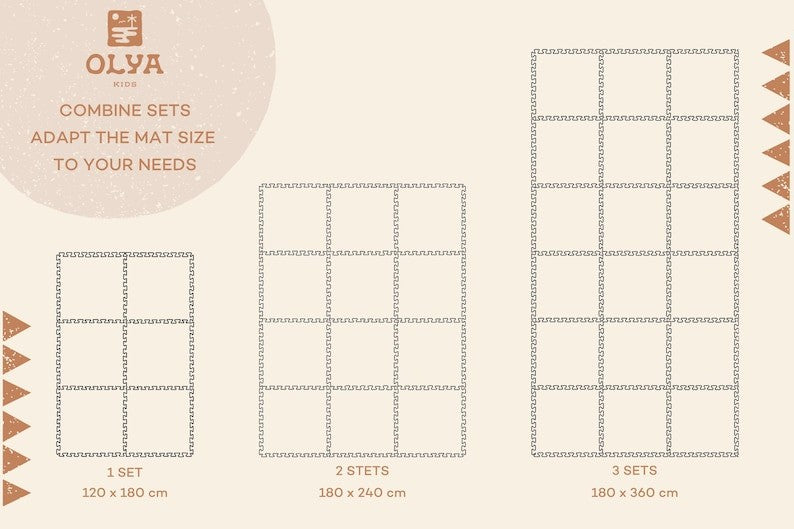 Puzzelmat baby Boho Classic – foam speelmat – afbeelding 8