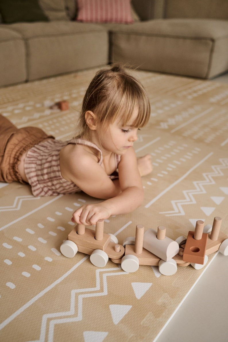 Puzzelmat baby Boho Sand – foam speelmat – afbeelding 4