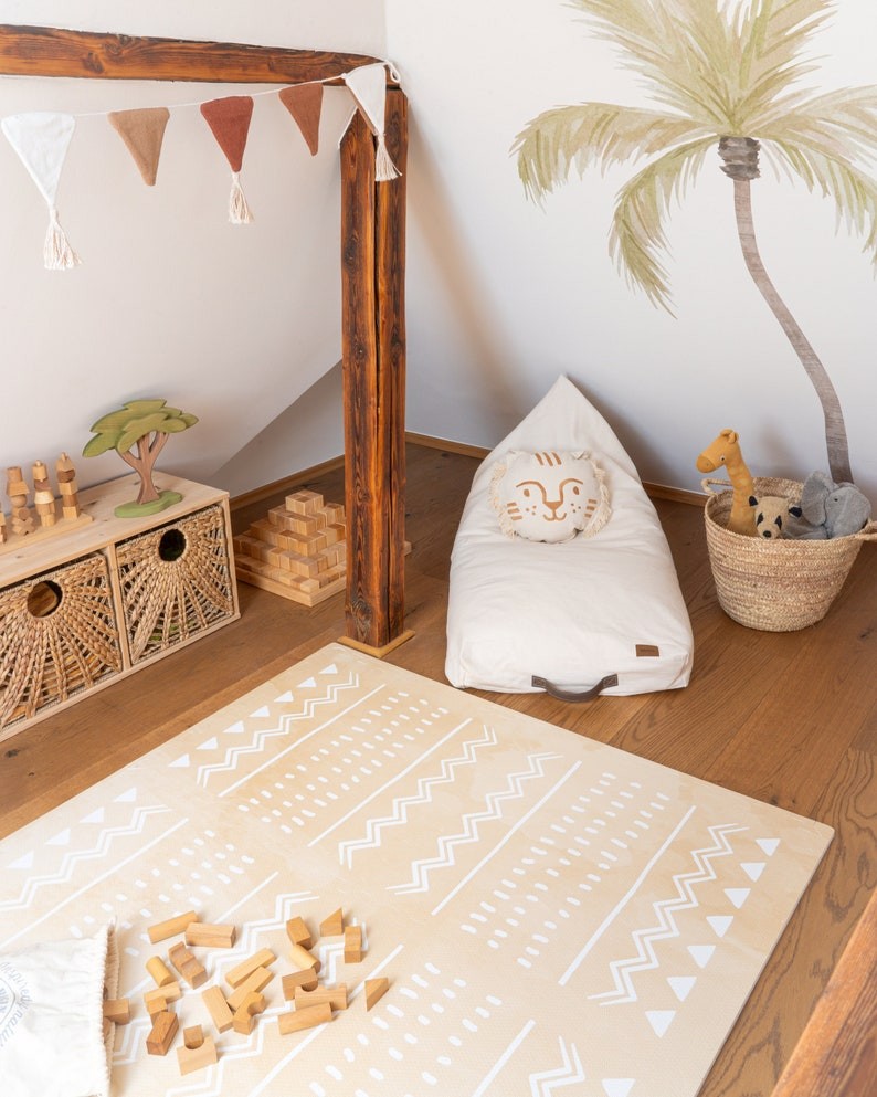 Puzzelmat baby Boho Sand – foam speelmat – afbeelding 9