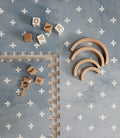 Puzzelmat baby Cross Azure – foam speelmat