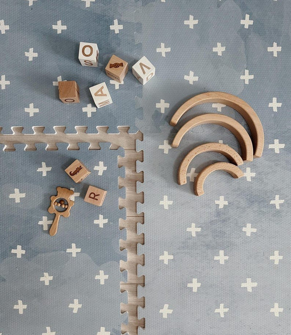 Puzzelmat Cross Azure