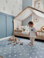 Puzzelmat baby Cross Azure – foam speelmat – afbeelding 2