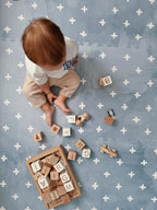 Puzzelmat baby Cross Azure – foam speelmat – afbeelding 8