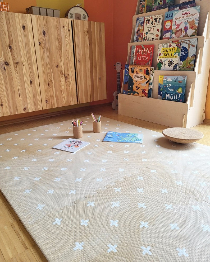 Puzzelmat baby Cross Sand – foam speelmat – afbeelding 4