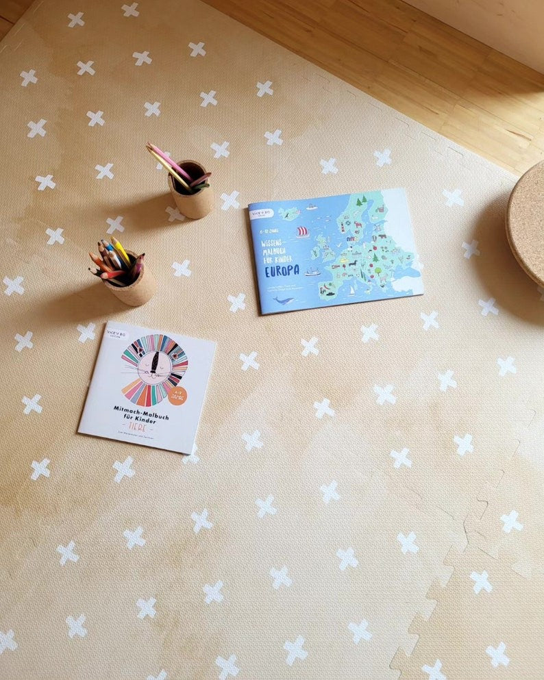 Puzzelmat baby Cross Sand – foam speelmat – afbeelding 6