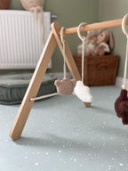 Puzzelmat baby Spots Olive – foam speelmat
