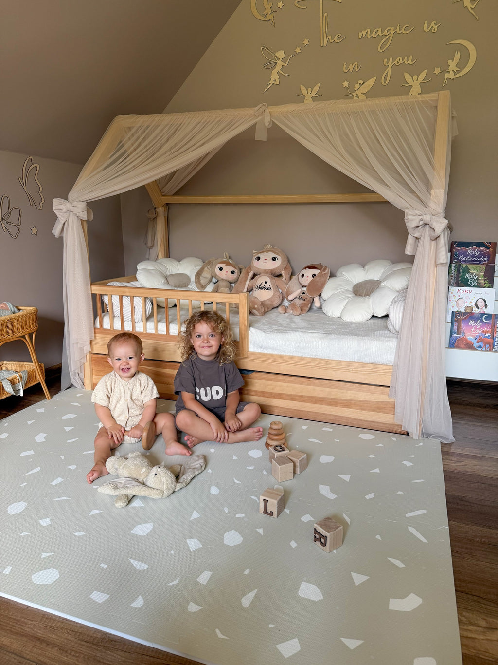 Puzzelmat baby Terrazzo Dove – foam speelmat – afbeelding 4