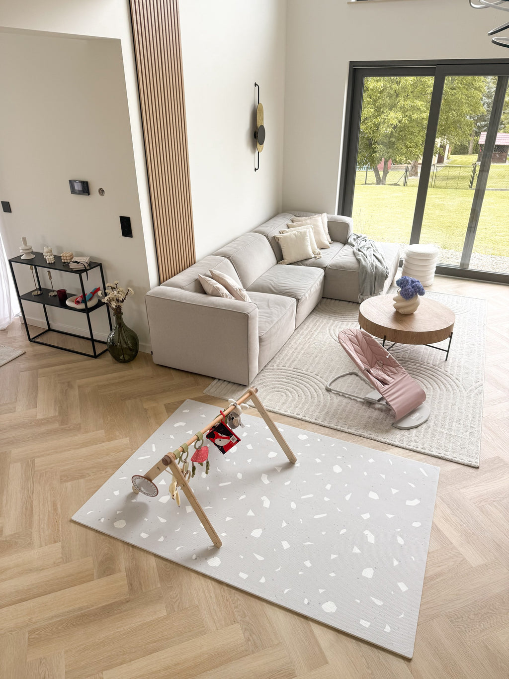 Puzzelmat baby Terrazzo Lavender – foam speelmat – afbeelding 5