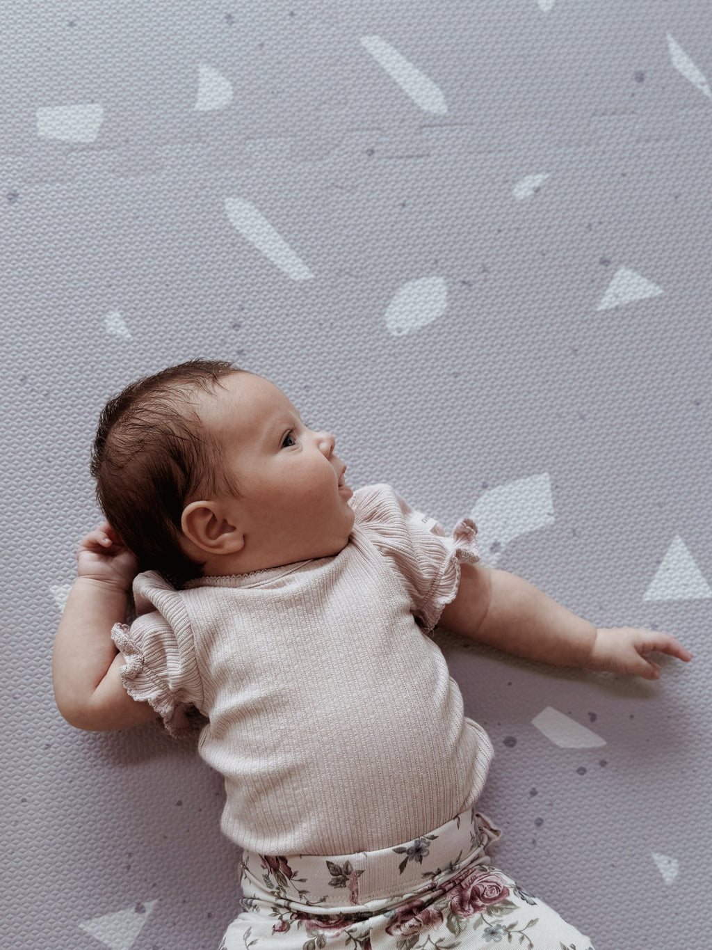 Puzzelmat baby Terrazzo Lavender – foam speelmat – afbeelding 8