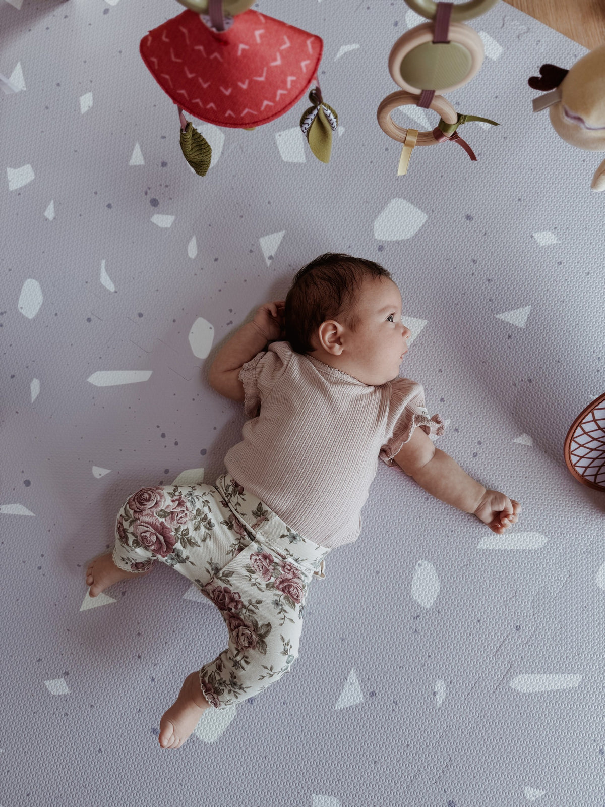 Puzzelmat baby Terrazzo Lavender – foam speelmat – afbeelding 9