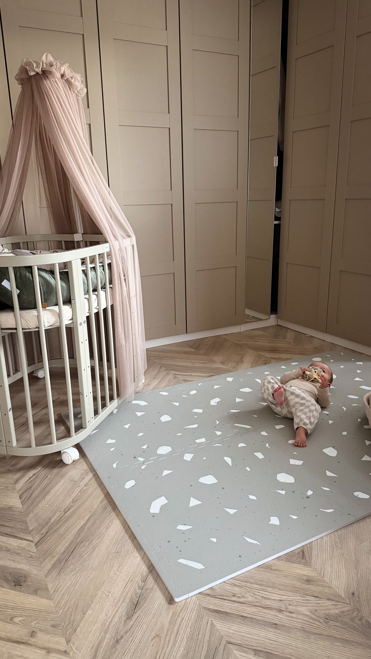 Puzzelmat baby Terrazzo Sage – foam speelmat – afbeelding 4