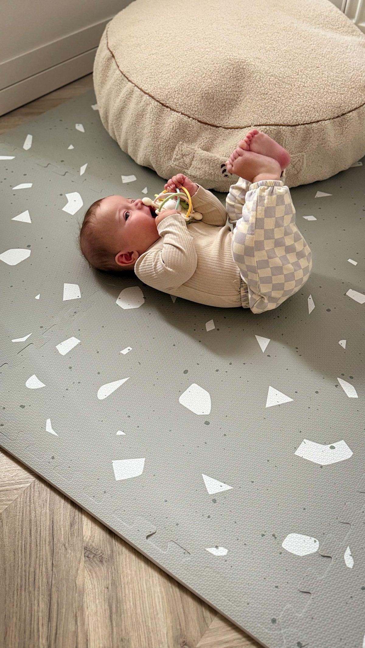 Puzzelmat baby Terrazzo Sage – foam speelmat – afbeelding 6