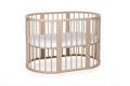 Rond Babybed Olin met Matras Cappuccino