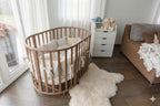 Rond Babybed Olin met Matras Cappuccino – afbeelding 5