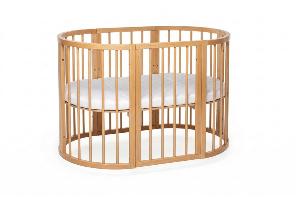 Rond Babybed Olin met Matras Naturel