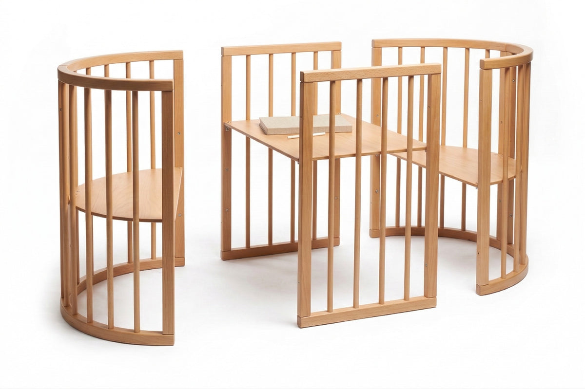 Rond Babybed Olin met Matras Naturel – afbeelding 11