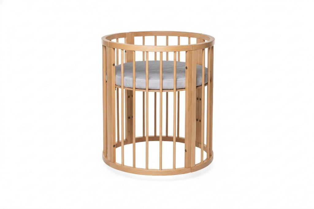 Rond Babybed Olin met Matras Naturel – afbeelding 4