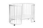 Rond Babybed Olin met Matras Wit – afbeelding 3