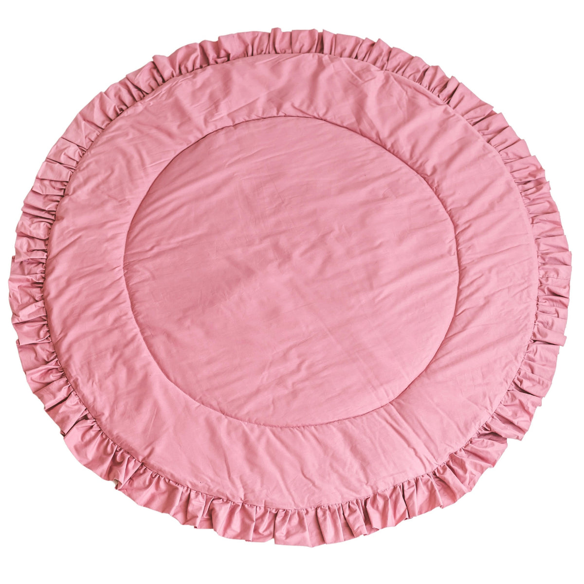 Rond speelkleed roze met ruches