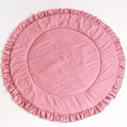 Rond speelkleed roze met ruches – afbeelding 5
