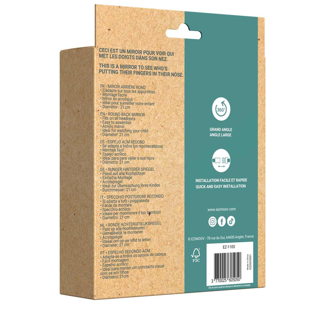 Ronde auto spiegel baby – afbeelding 9