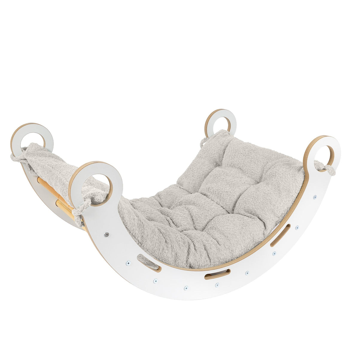 Schommelstoel kinderkamer Snug Rocker – ecru kussen