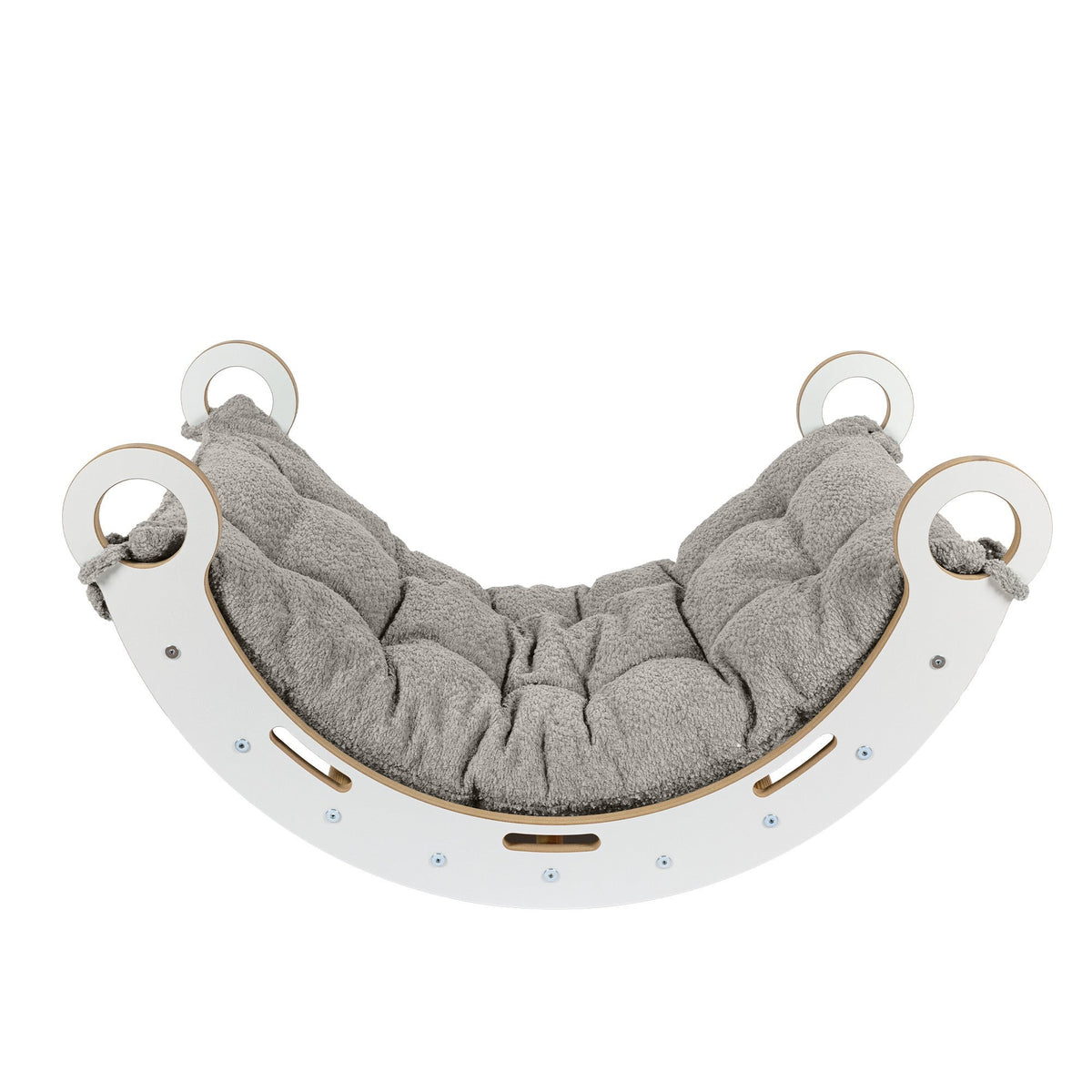 Schommelstoel kinderkamer Snug Rocker – met beige kussen – afbeelding 2