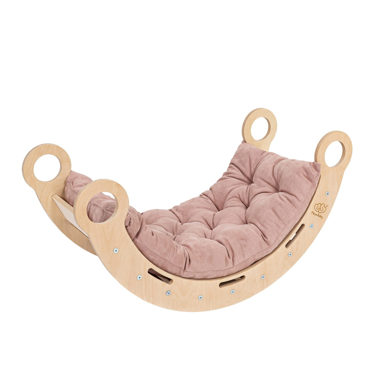 Schommelstoel kinderkamer Snug Rocker – met roze kussen – afbeelding 2