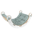 Schommelstoel kinderkamer Snug Rocker – mintgroen kussen