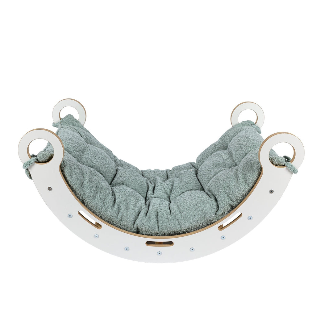 Schommelstoel kinderkamer Snug Rocker – mintgroen kussen – afbeelding 2