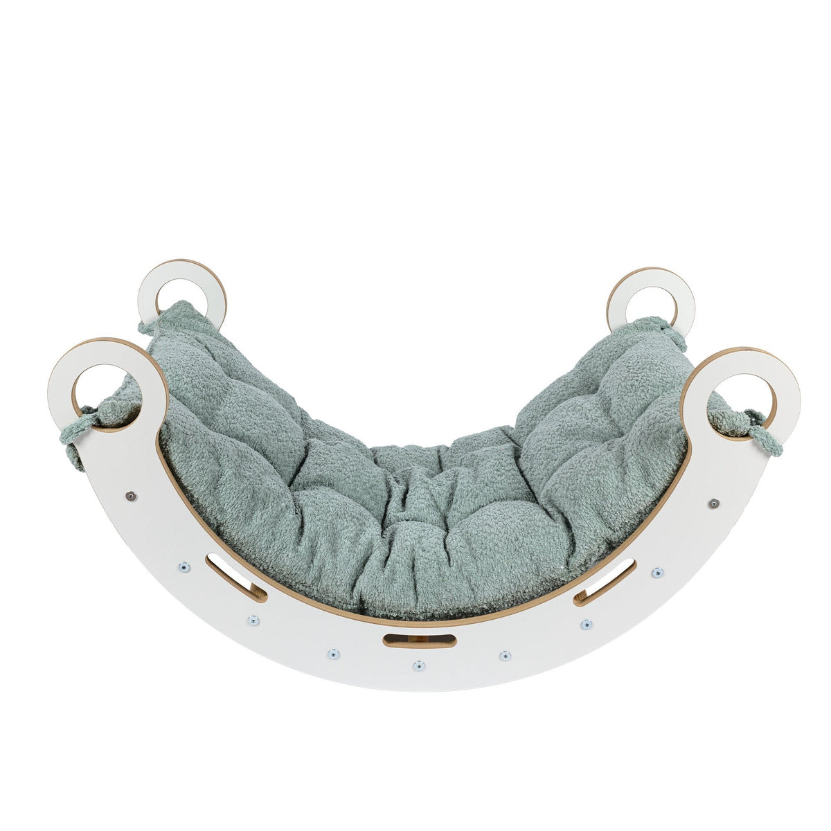 Schommelstoel kinderkamer Snug Rocker – mintgroen kussen – afbeelding 2