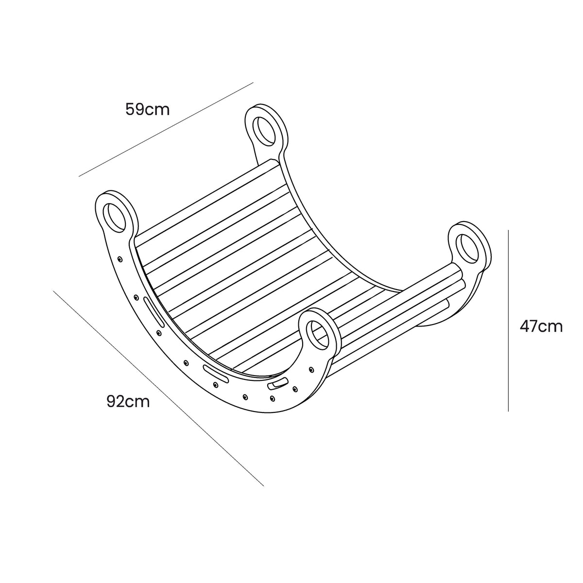 Schommelstoel kinderkamer Snug Rocker – mintgroen kussen – afbeelding 4