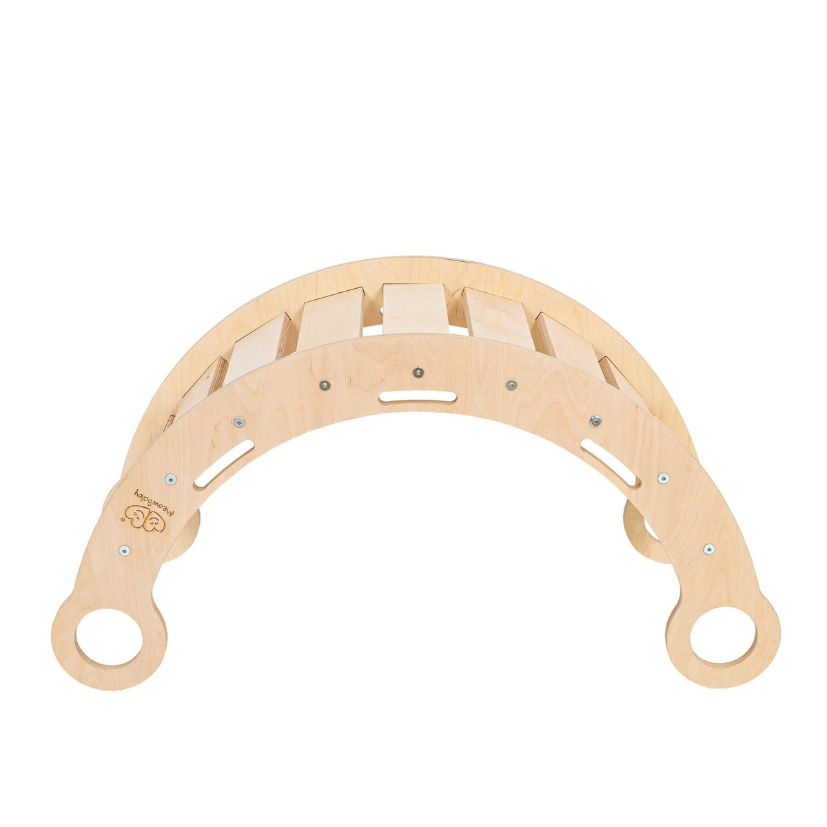 Schommelstoel kinderkamer Snug Rocker – naturel met beige kussen – afbeelding 5