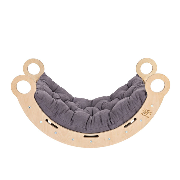 Schommelstoel Snug Rocker Naturel Grijs